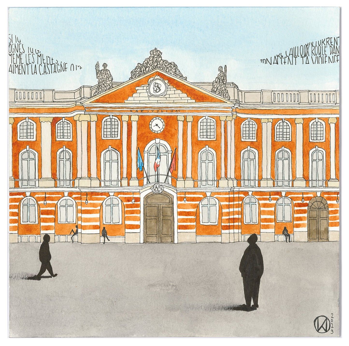 Place du Capitole, 20 x 20 cm