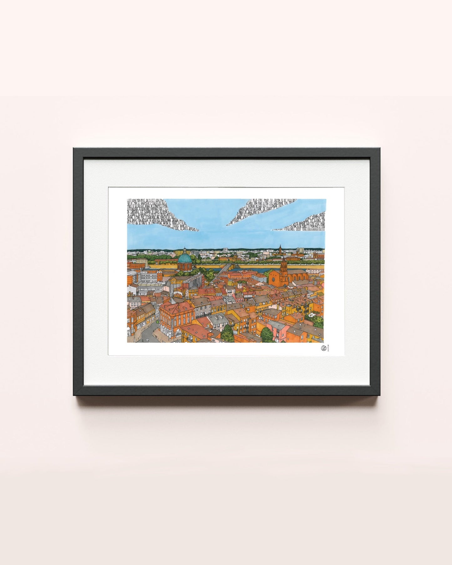 Toulouse et Nougaro, 30 x 40 cm ou 50 x 70 cm