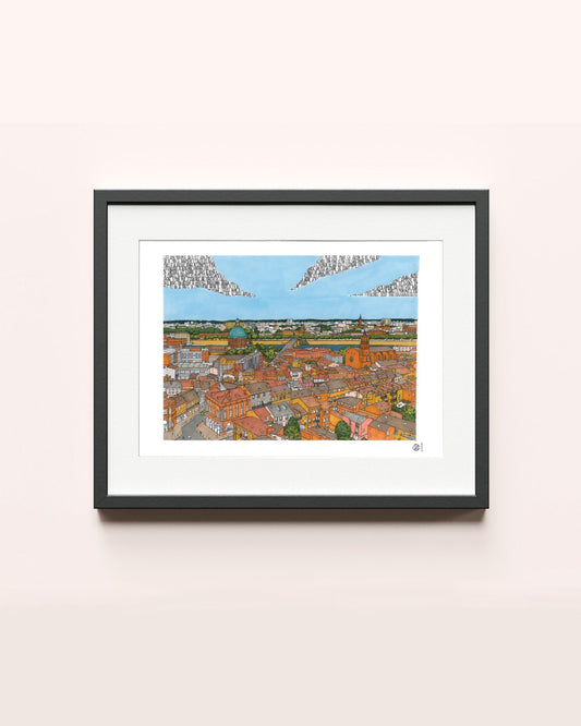 Toulouse et Nougaro, 30 x 40 cm ou 50 x 70 cm