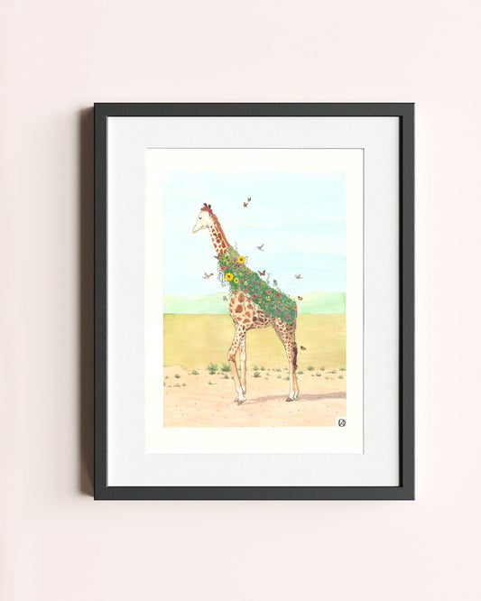 Girafe, 30 x 40 cm