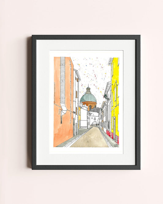 Dôme de la grave, aquarelle 30 x 40 cm