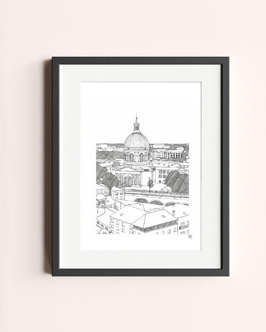 Dôme de La Grave, N&B, 30 x 40 cm