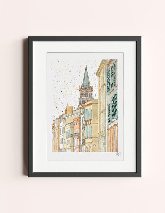 Saint Sernin, 30 x 40 cm