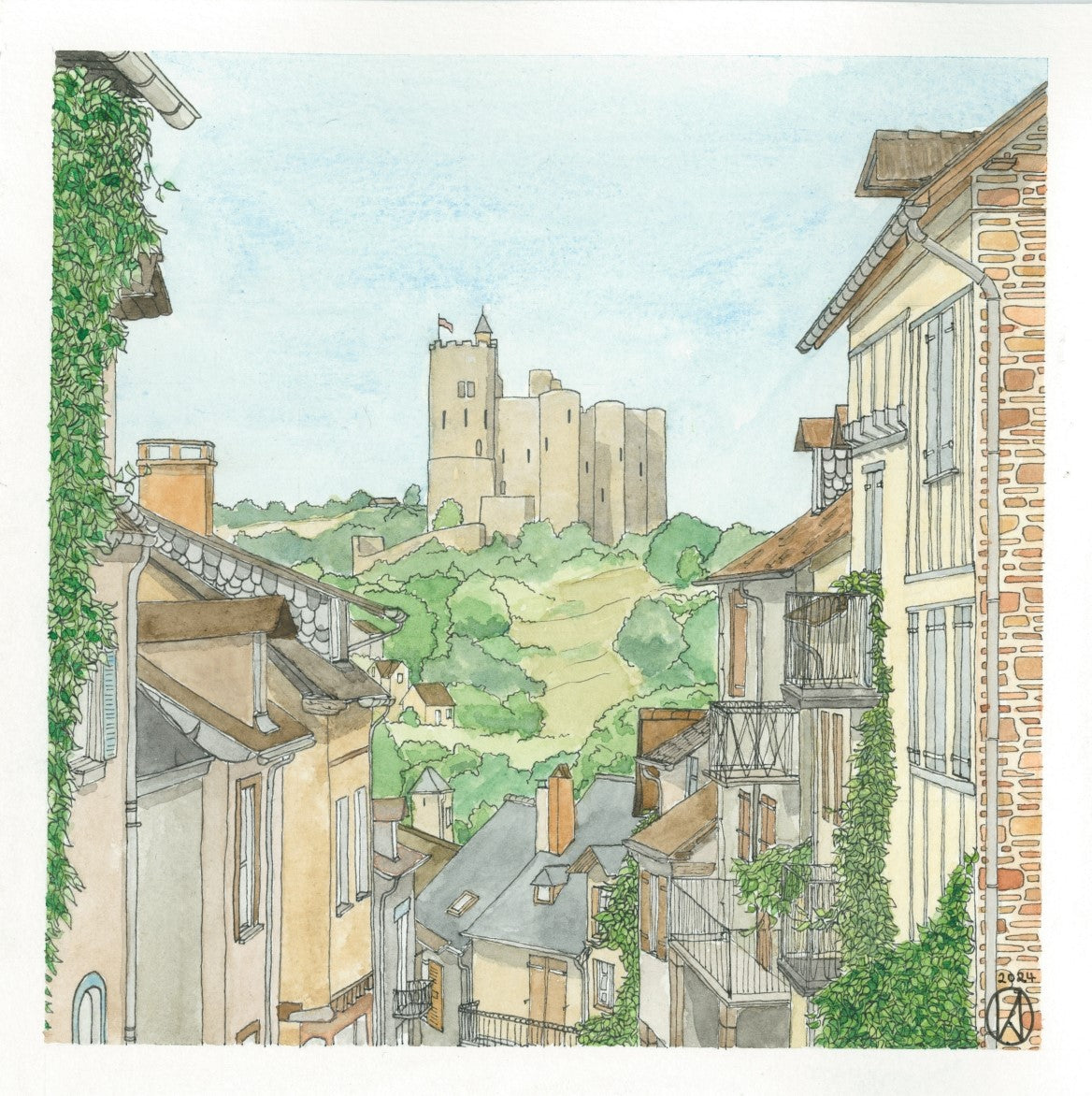 Najac, 20 x 20 cm