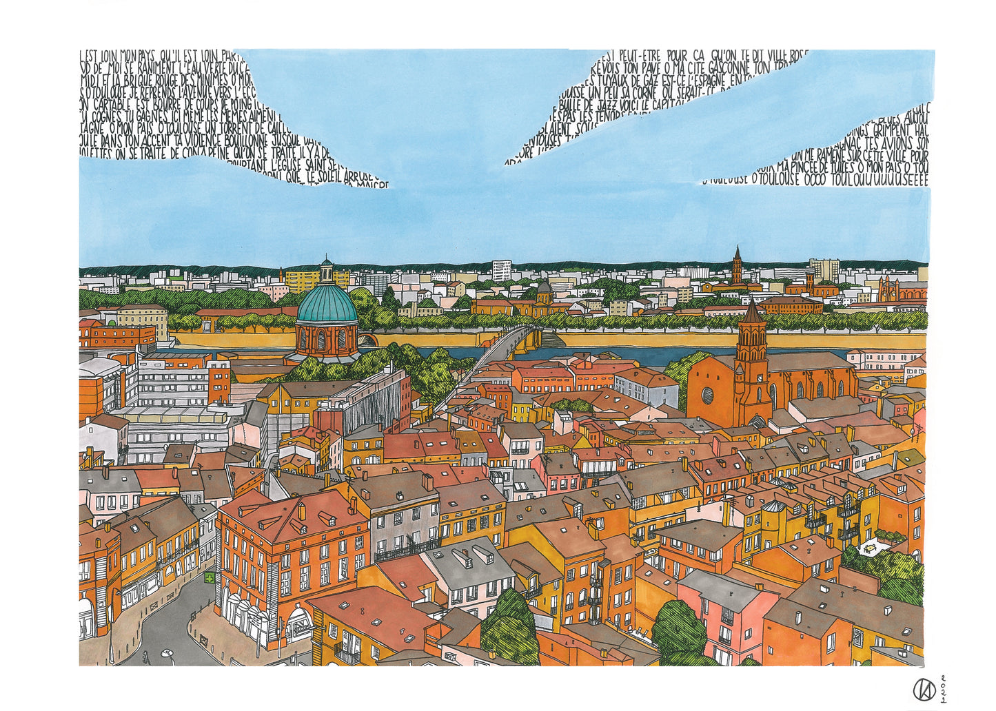 Puzzle 1000 pièces, Toulouse et Nougaro