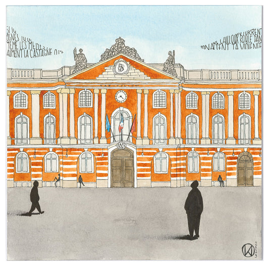 Place du Capitole, 20 x 20 cm