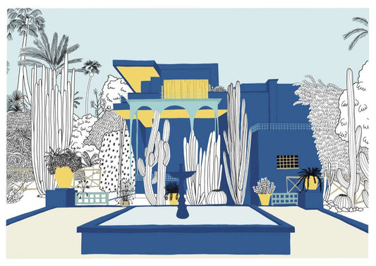 Jardin Majorelle, 21 x 30 cm