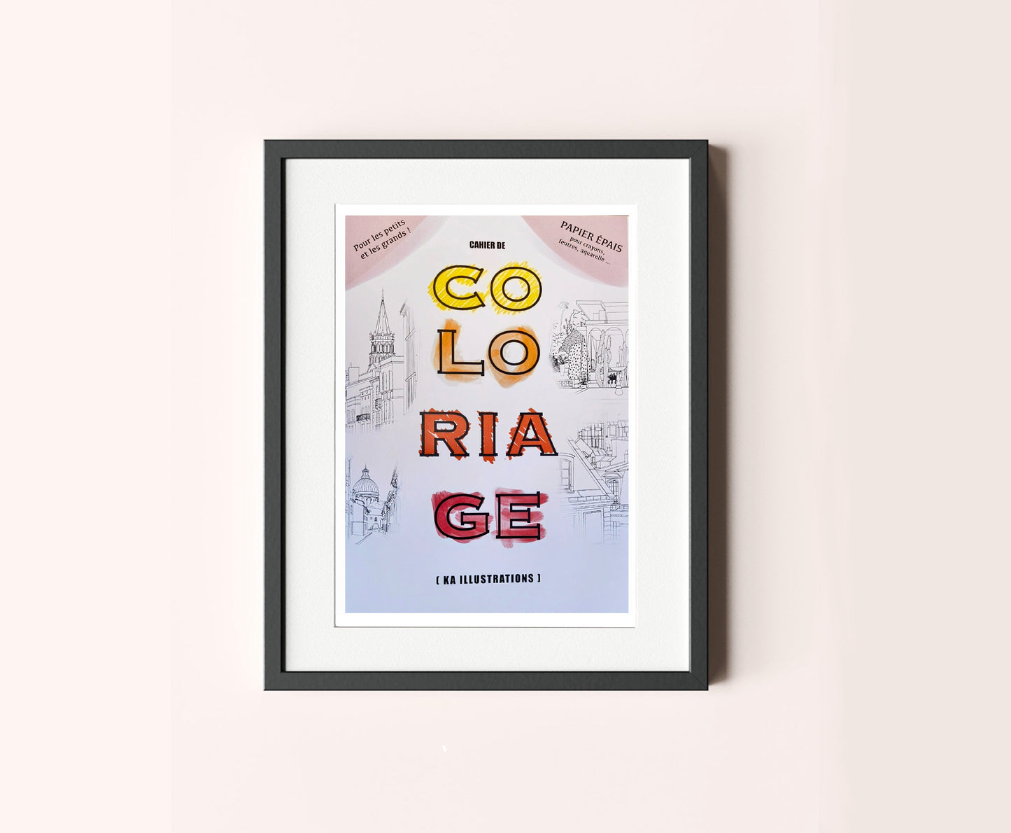 Cahier de coloriage, format A4