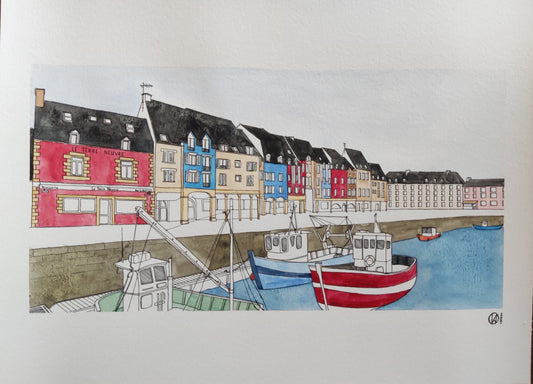 Port de Paimpol, 30 x 40 cm