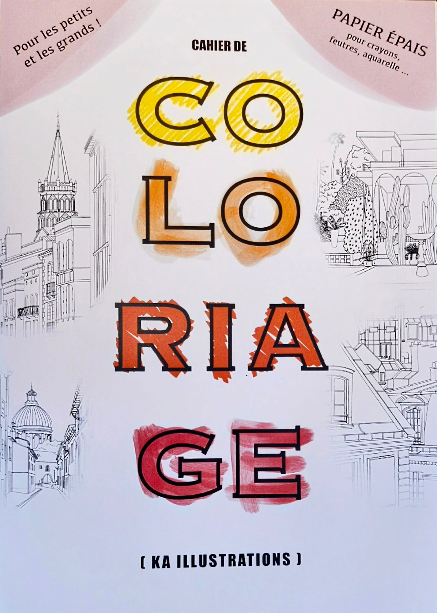 Cahier de coloriage, format A4