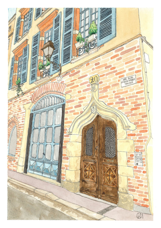 Hôtel Delfau, 21 x 30 cm