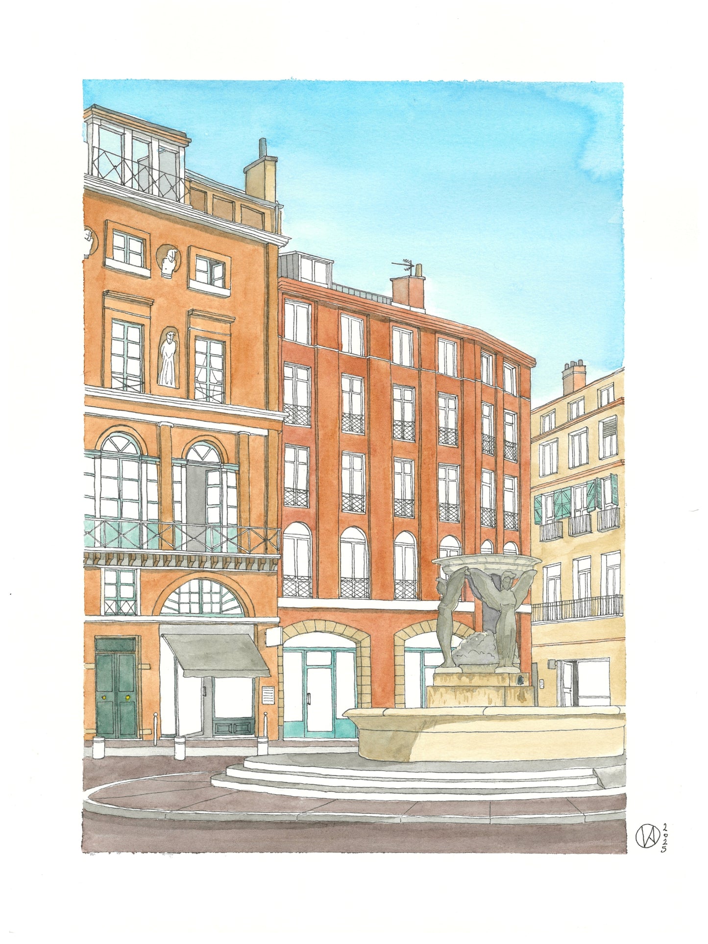 Place de la Trinité, 30 x 40 cm